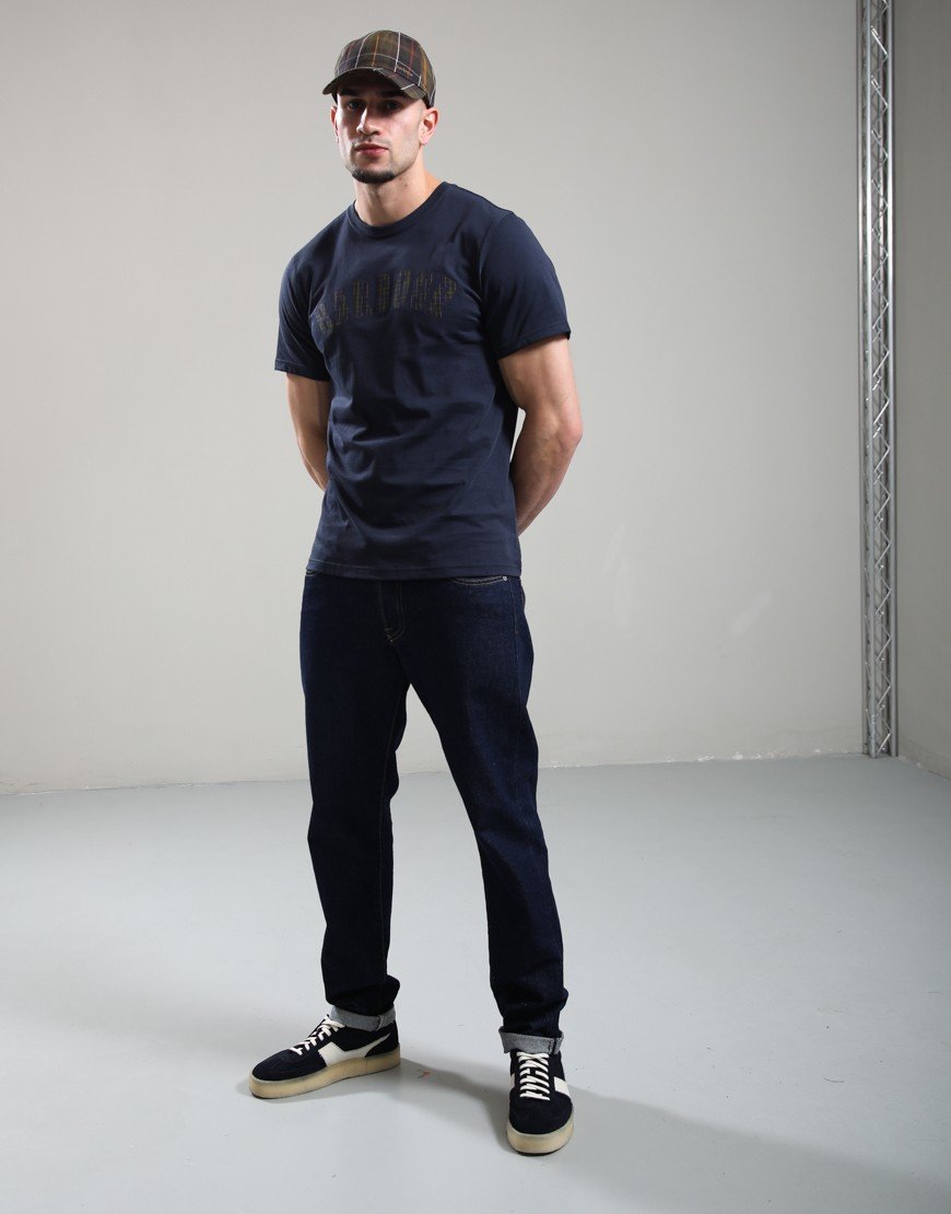 Barbour Berwick Tartan T-Shirt Navy