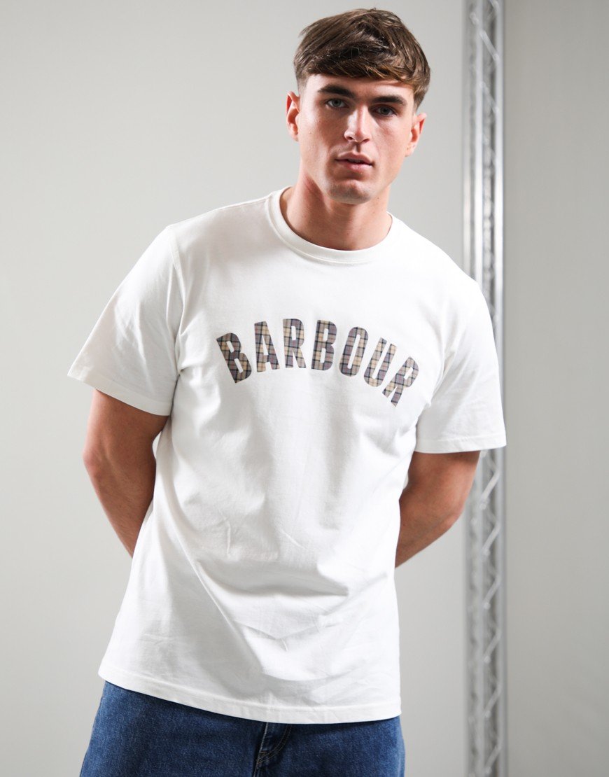 Barbour Berwick Tartan T-Shirt Whisper White