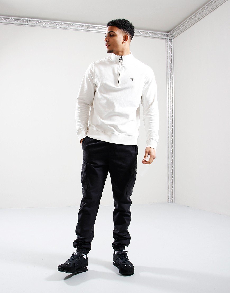 Barbour Birkrigg Half Zip Sweat White