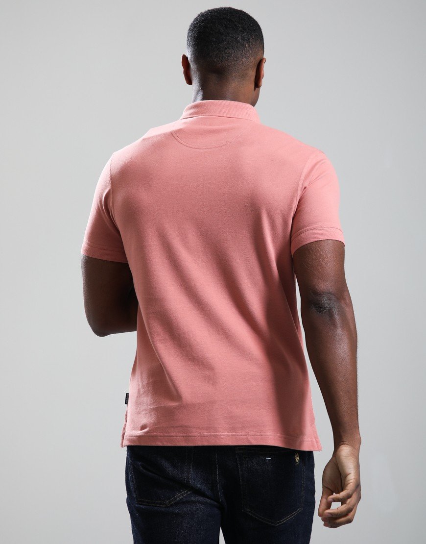Barbour Blaine Polo Shirt Earth Pink