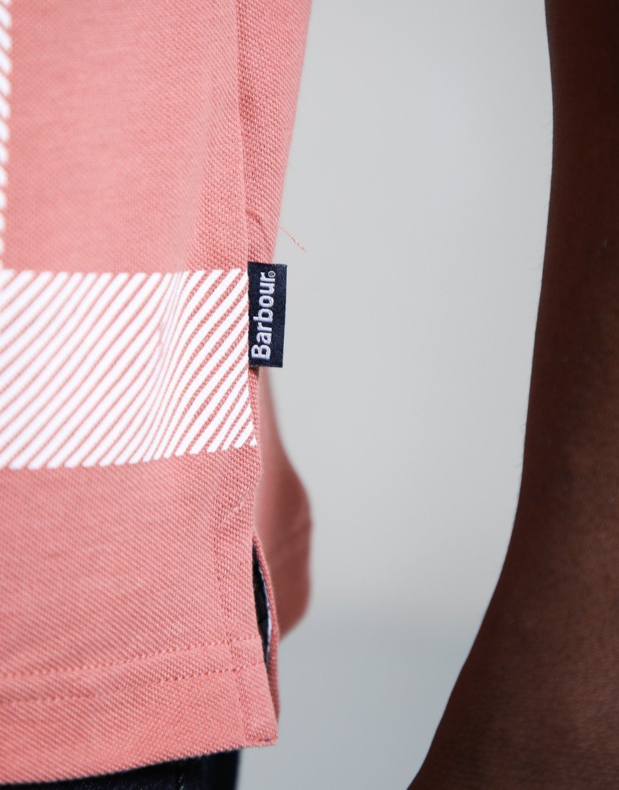 Barbour Blaine Polo Shirt Earth Pink