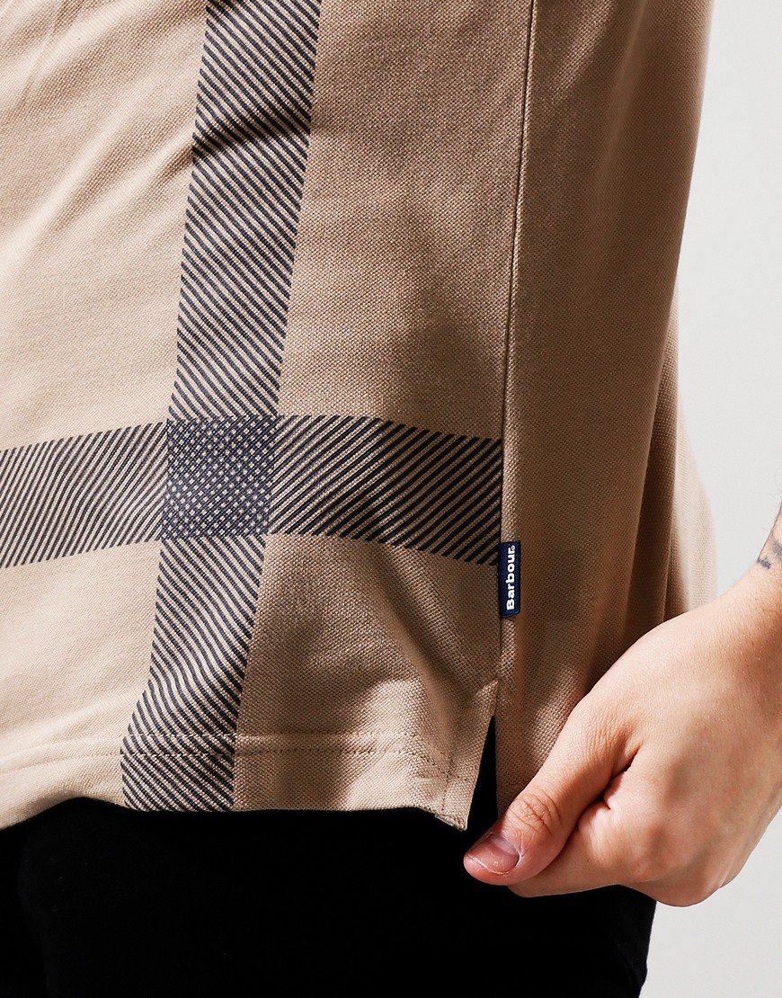 Barbour Blaine Polo Shirt Washed Stone