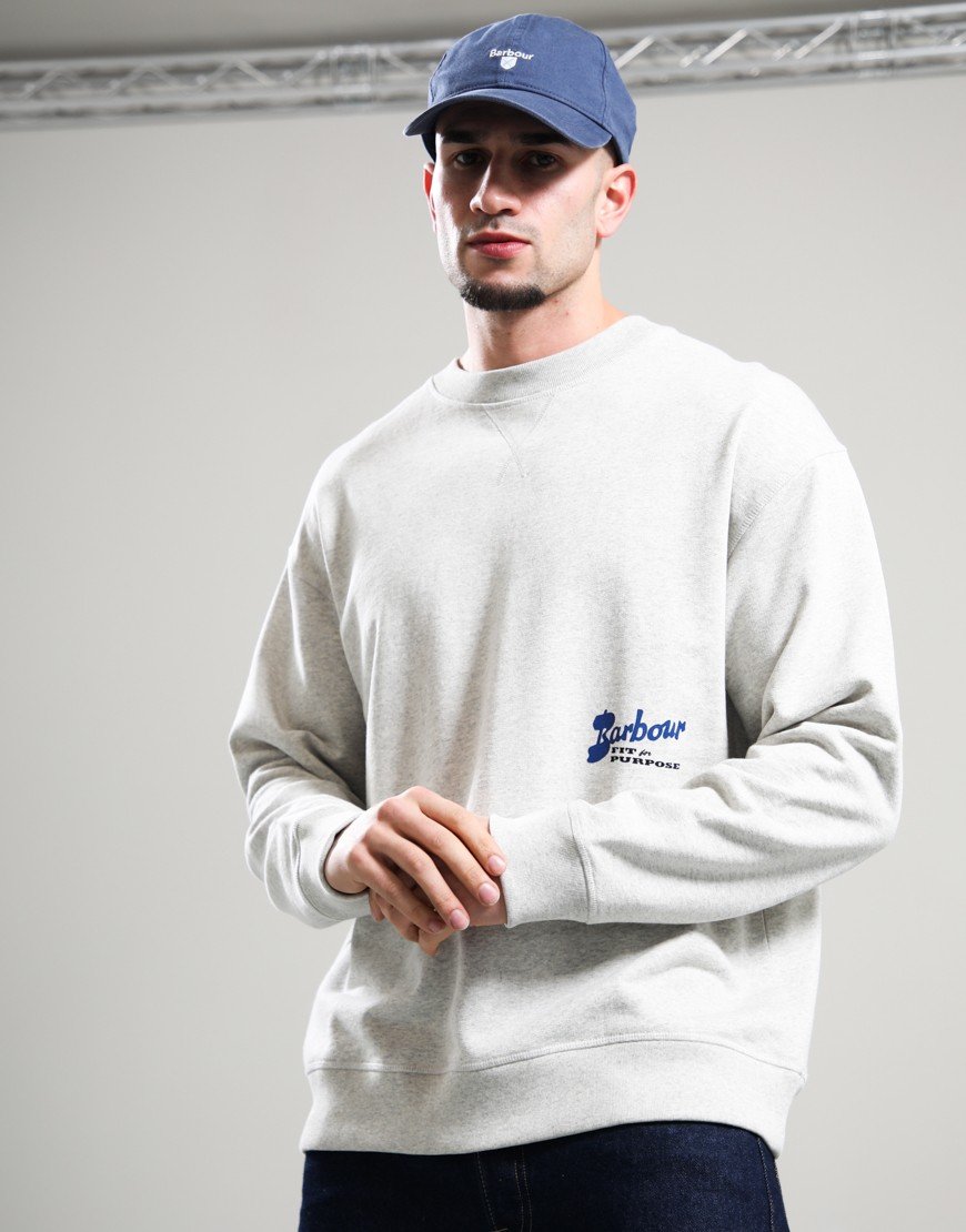 Barbour Blythe Crew Neck Sweat Neutral Marl