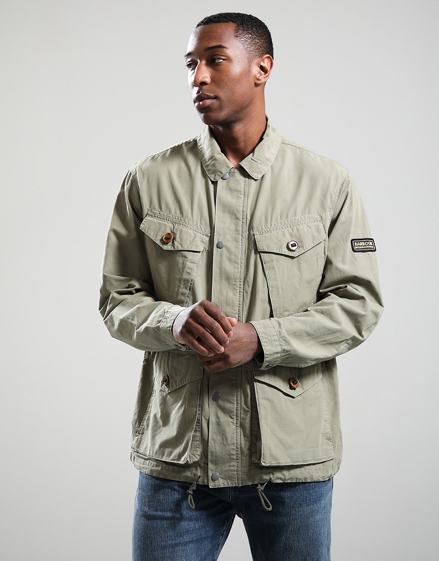 Barbour International Boyer Casual Jacket Bleached Olive