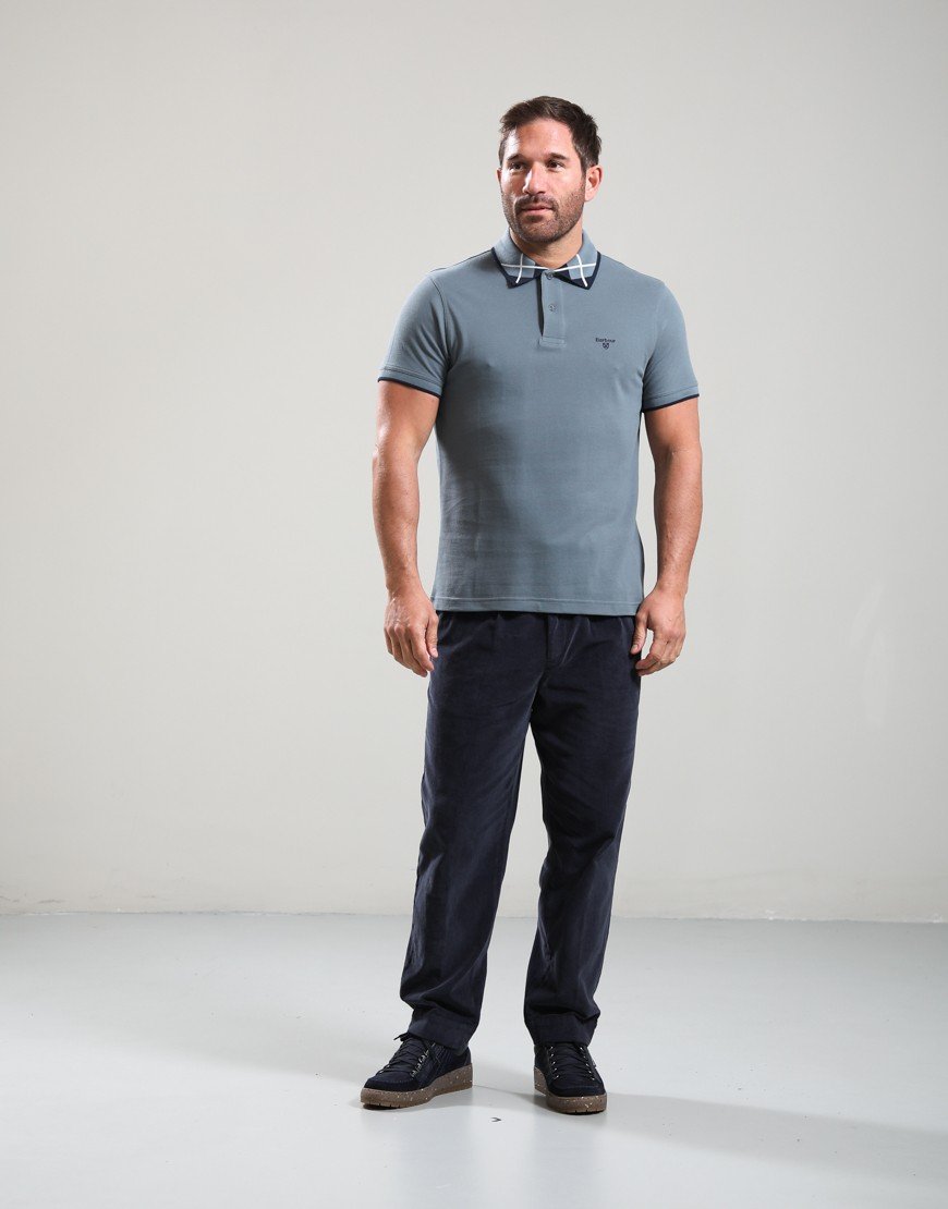 Barbour Brodie Polo Shirt Bluestone