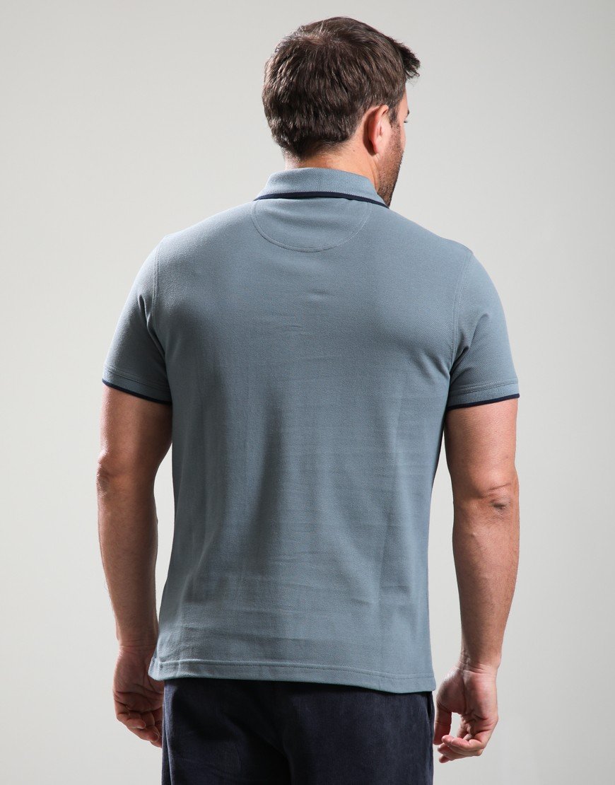 Barbour Brodie Polo Shirt Bluestone