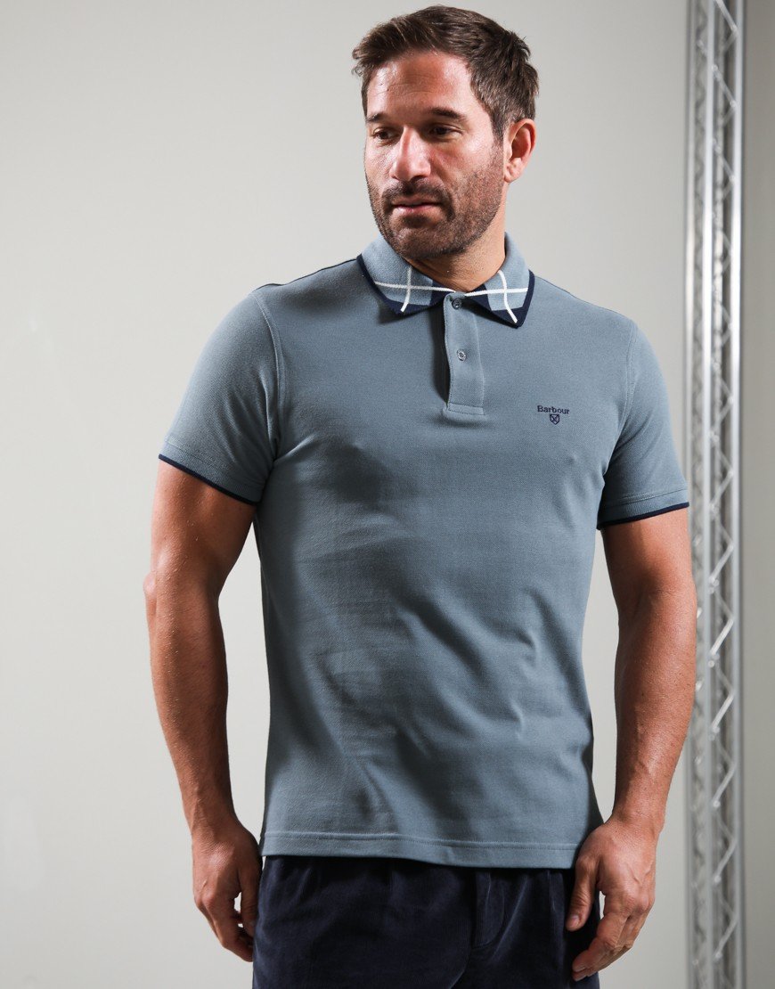 Barbour Brodie Polo Shirt Bluestone