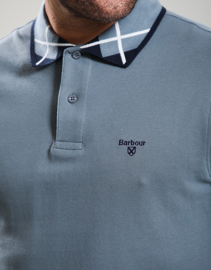 Barbour Brodie Polo Shirt Bluestone