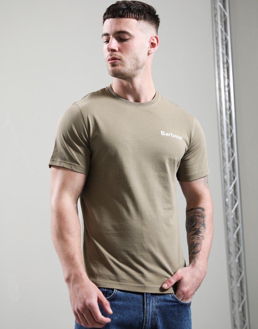 Barbour Camber Graphic T-Shirt Grey Olive