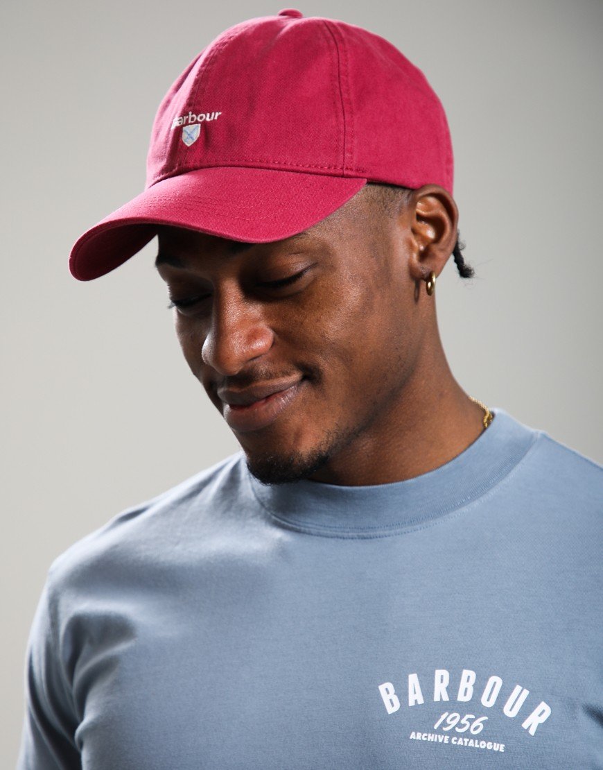 Barbour Cascade Cap Washed Raspberry