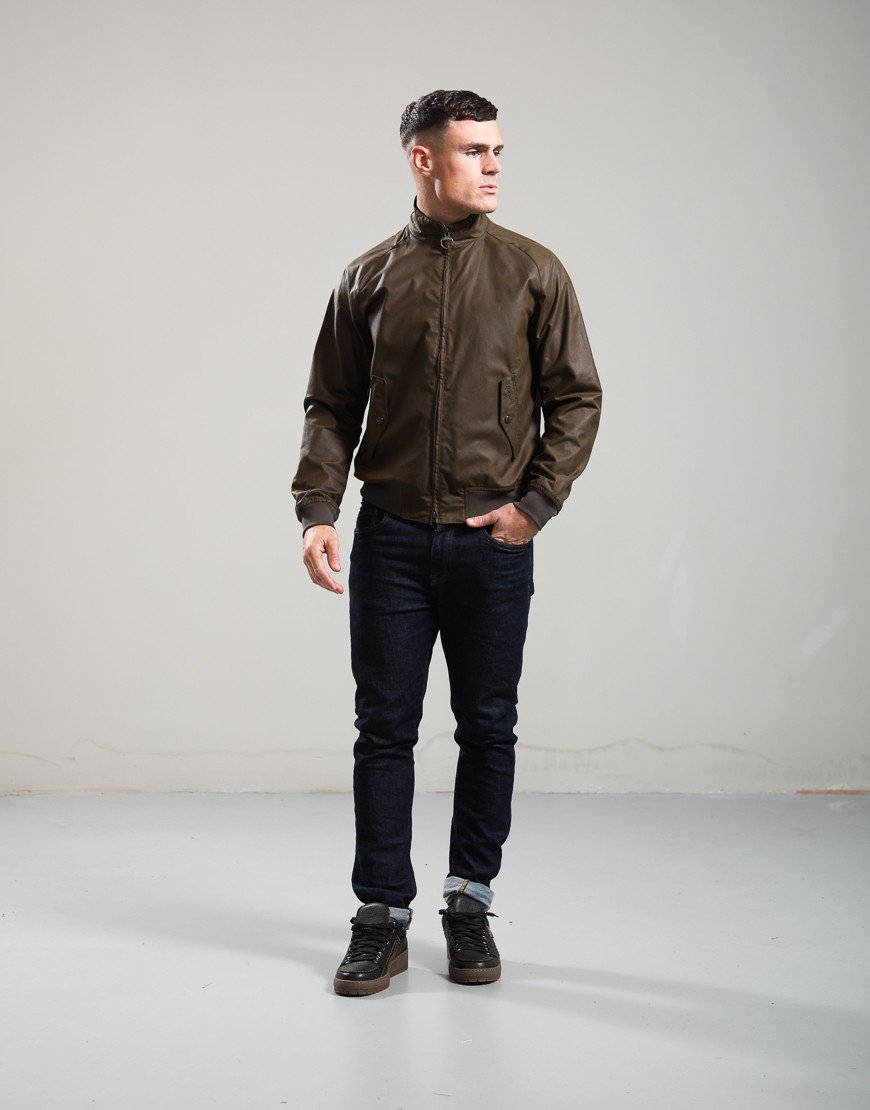 Barbour Chelsea Blouson Wax Jacket Brown