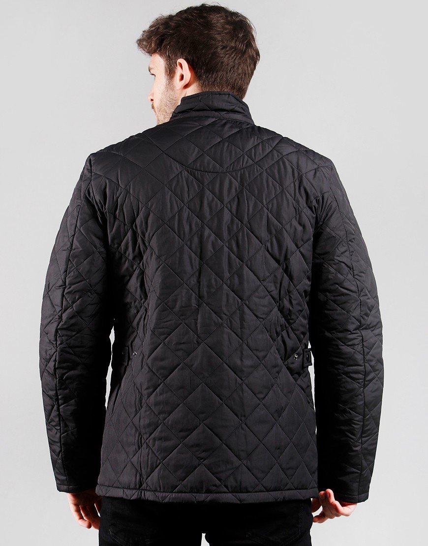 Barbour Chelsea Quilted Jacket Black - Terraces Menswear