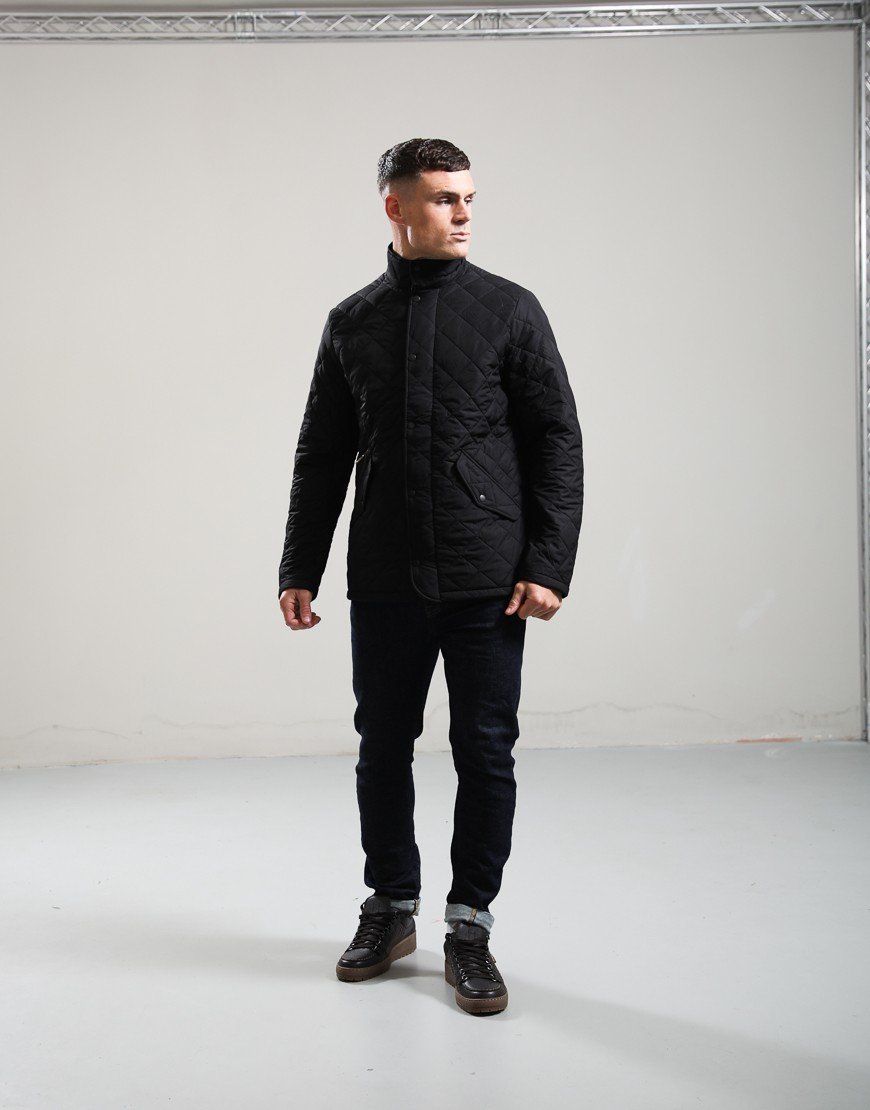 Barbour Chelsea Quilted Jacket Black