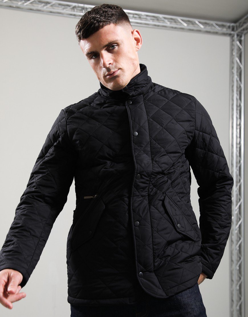 Barbour Chelsea Quilted Jacket Black