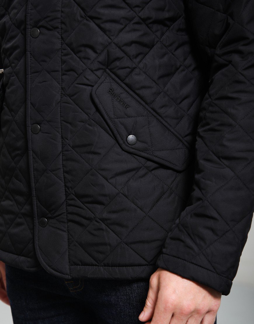 Barbour Chelsea Quilted Jacket Black