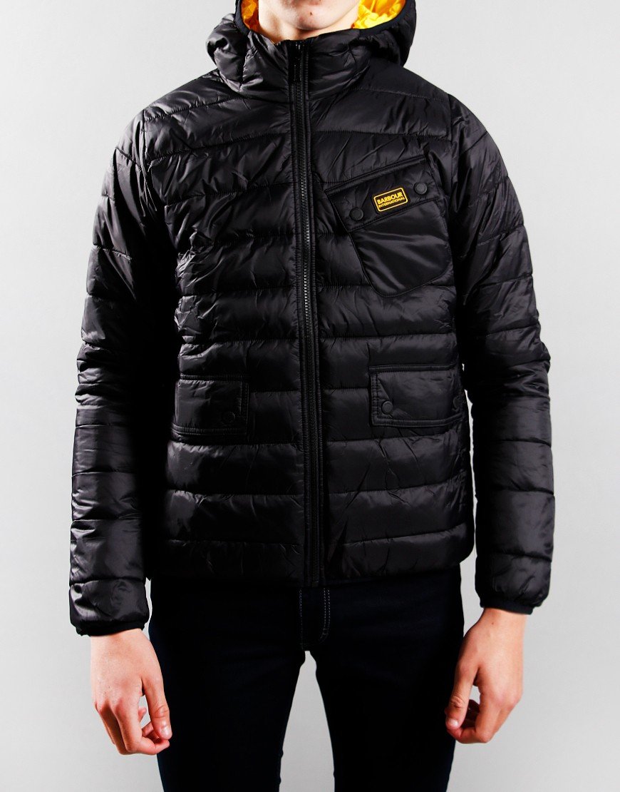 barbour ouston jacket black
