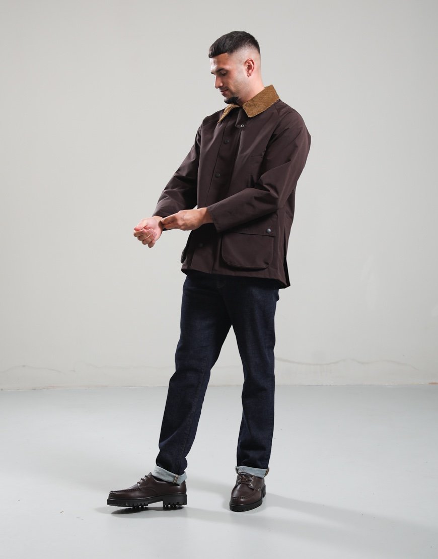 Barbour Classic Bedale Showerproof Jacket Dark Brown
