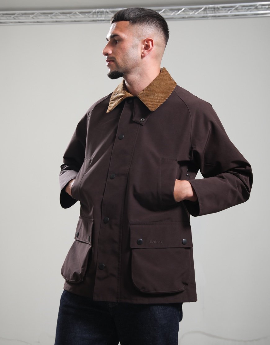 Barbour Classic Bedale Showerproof Jacket Dark Brown