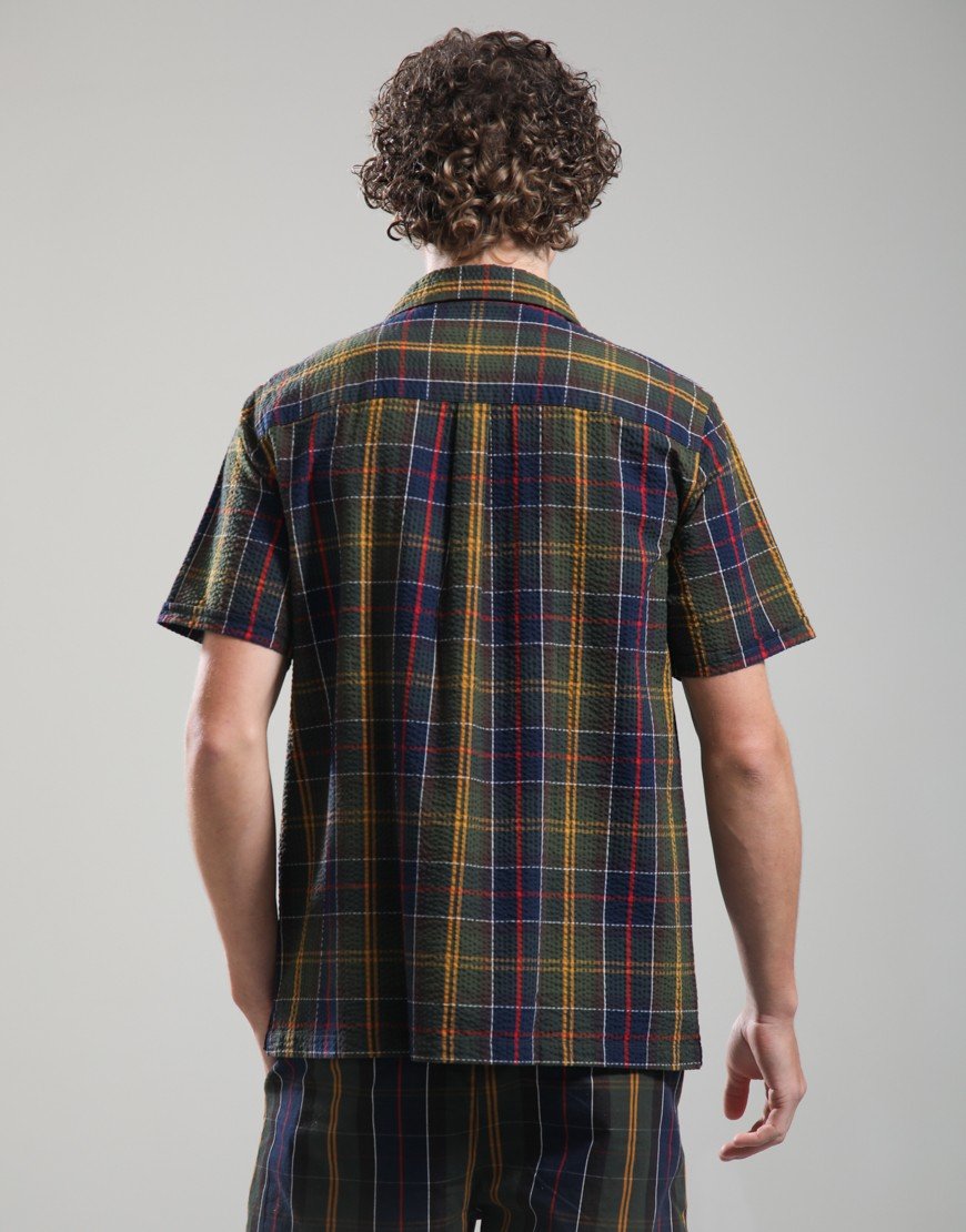 Barbour Clyde Seersucker Tartan Summer Fit Shirt Classic Tartan