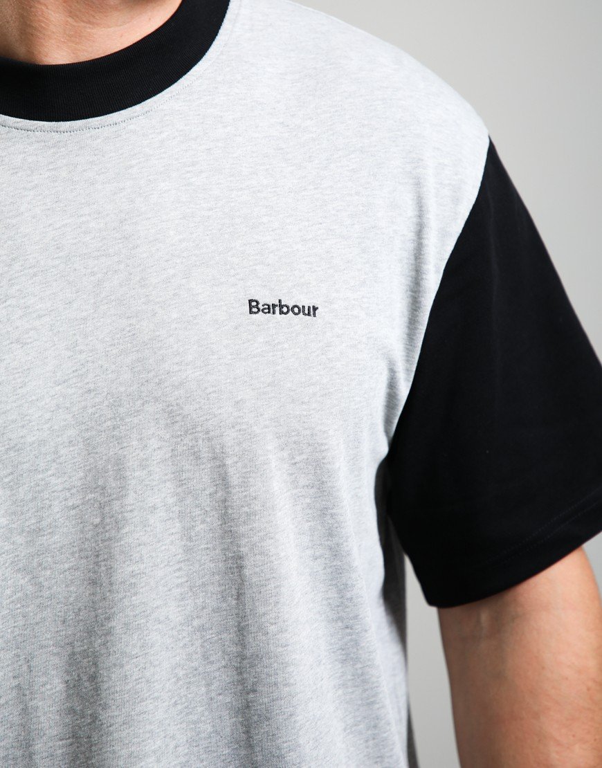 Barbour Colourblock T-Shirt Grey Mix