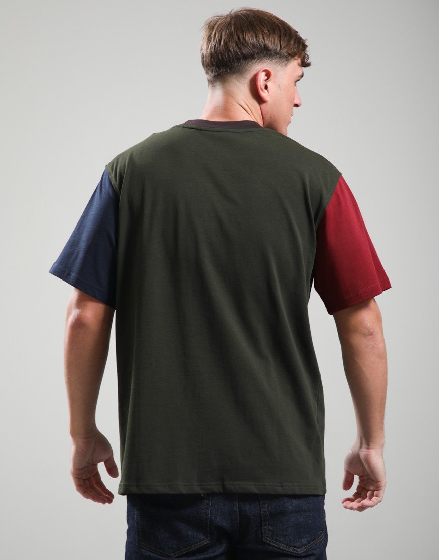 Barbour Colourblock T-Shirt Sage Mix