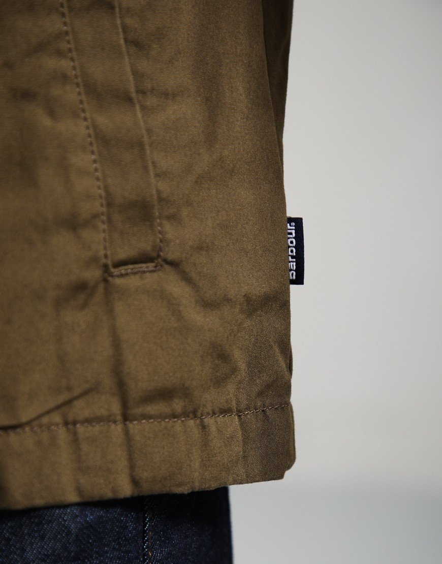 Barbour Cord Collar Twill Overshirt Beech