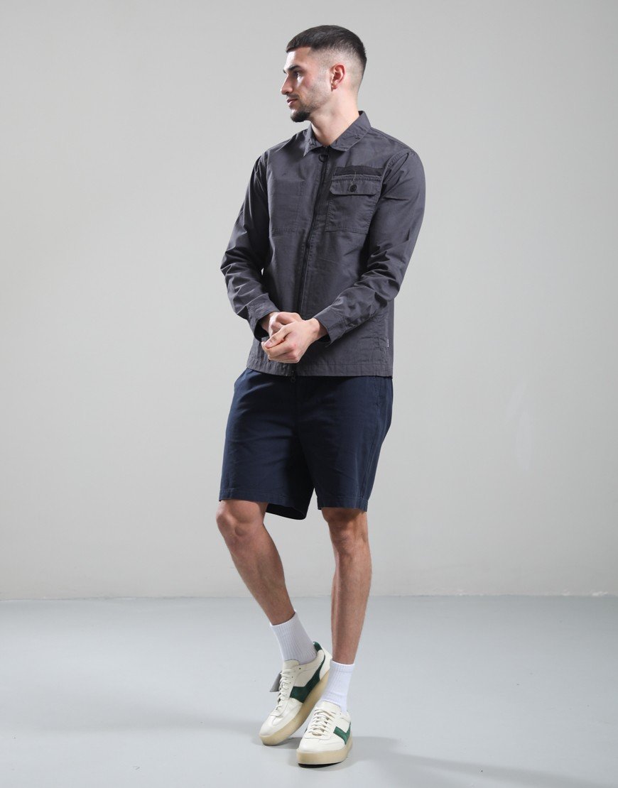 Barbour Crail Wax Ripstop Overshirt Asphalt