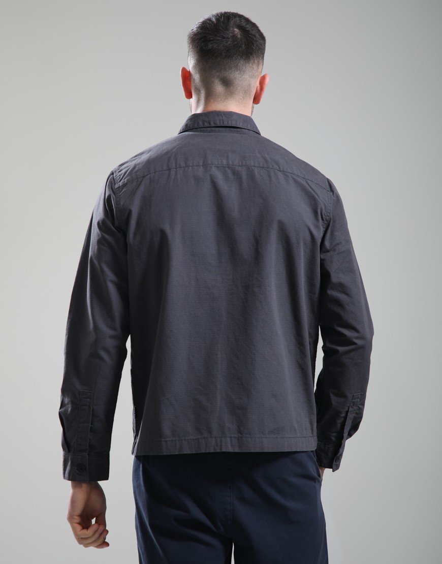 Barbour Crail Wax Ripstop Overshirt Asphalt
