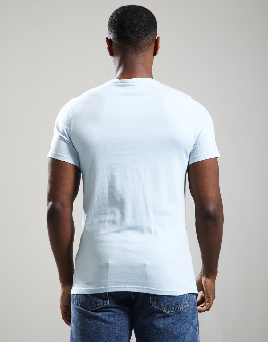 Barbour Cranmer Logo T-Shirt Ocean Sky