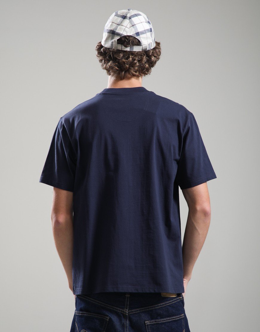 Barbour Dalton Logo Oversized T-Shirt Navy