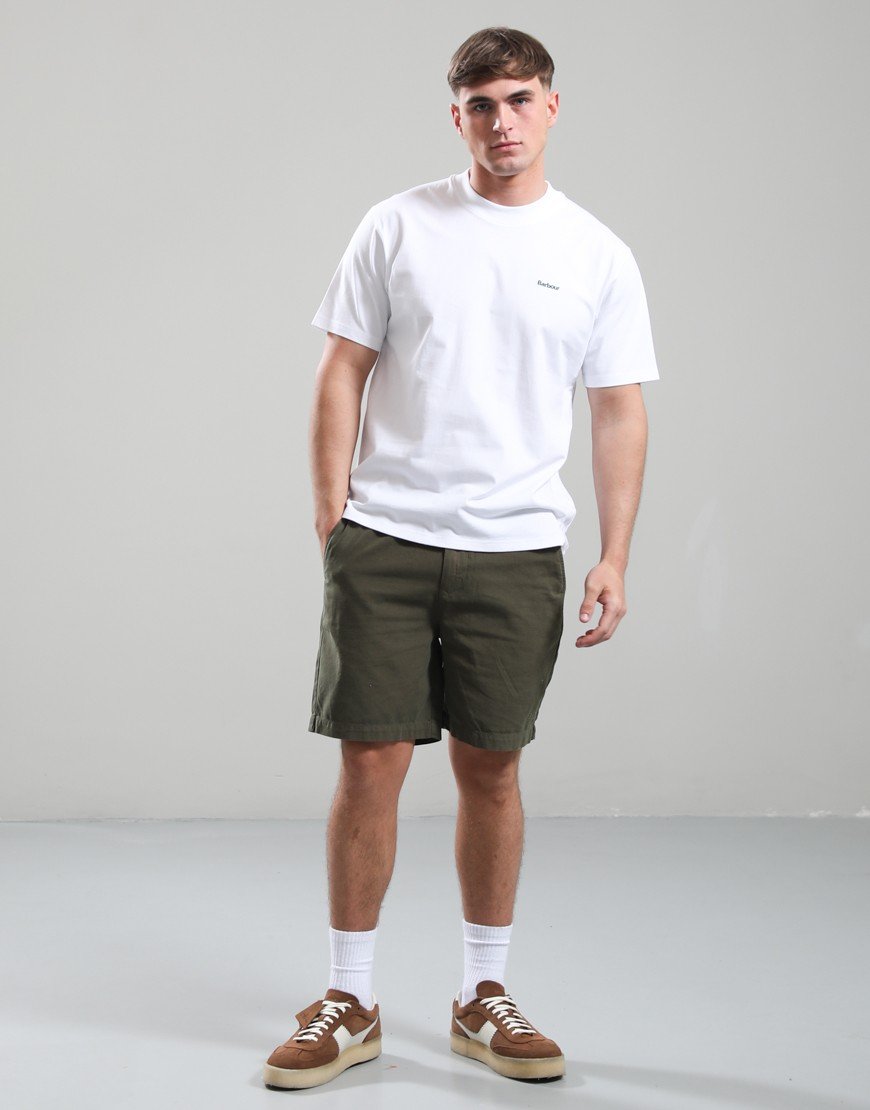 Barbour Dalton Logo Oversized T-Shirt White