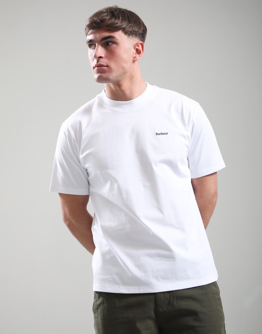 Barbour Dalton Logo Oversized T-Shirt White