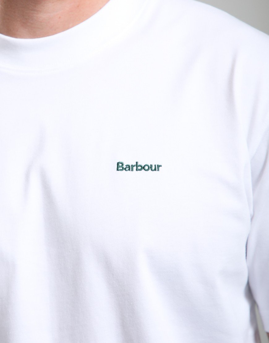 Barbour Dalton Logo Oversized T-Shirt White