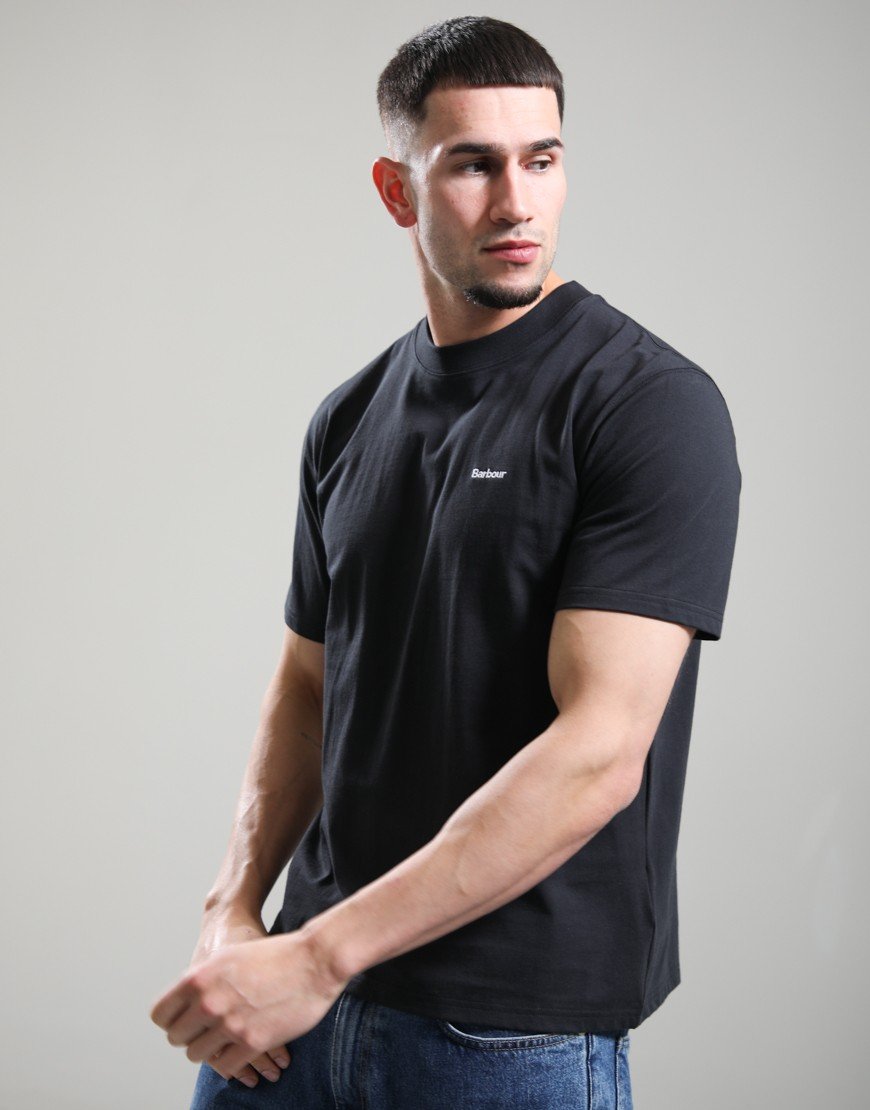 Barbour Dalton Logo OS T-Shirt Black
