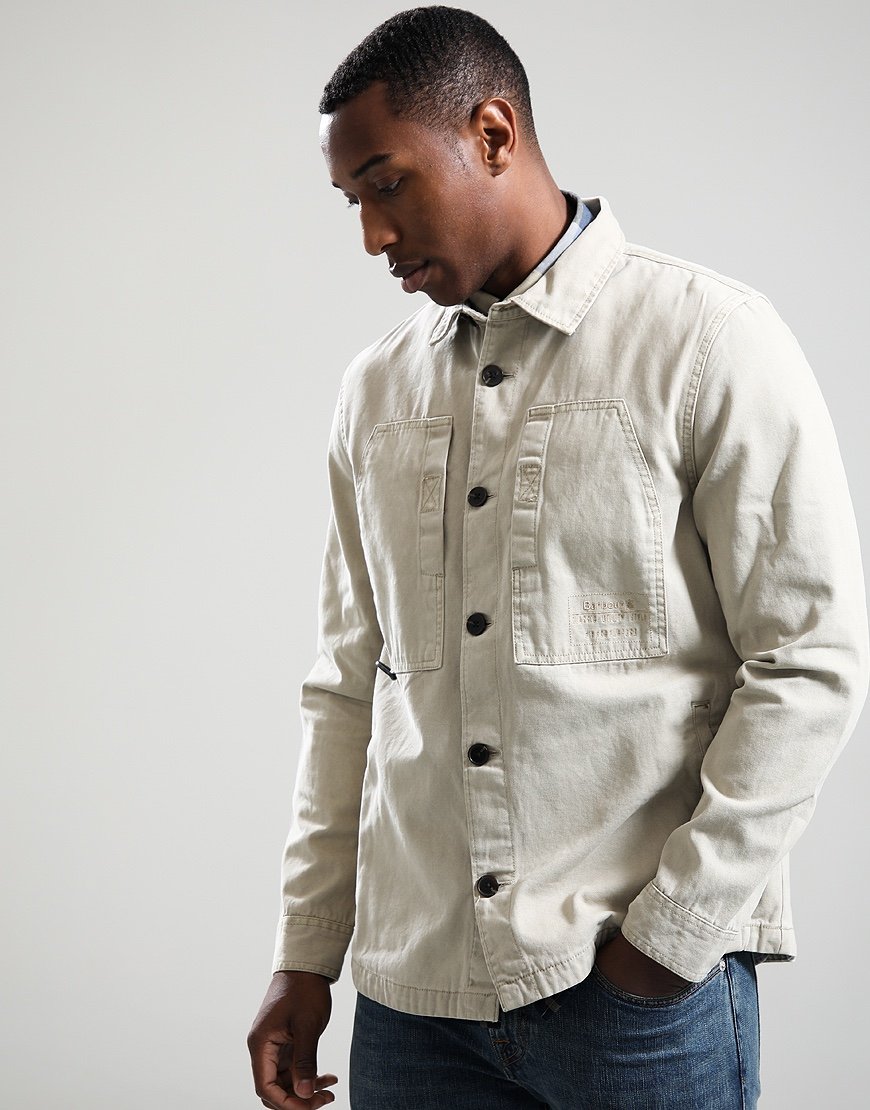 Barbour Deepdale Overshirt Vintage Grey
