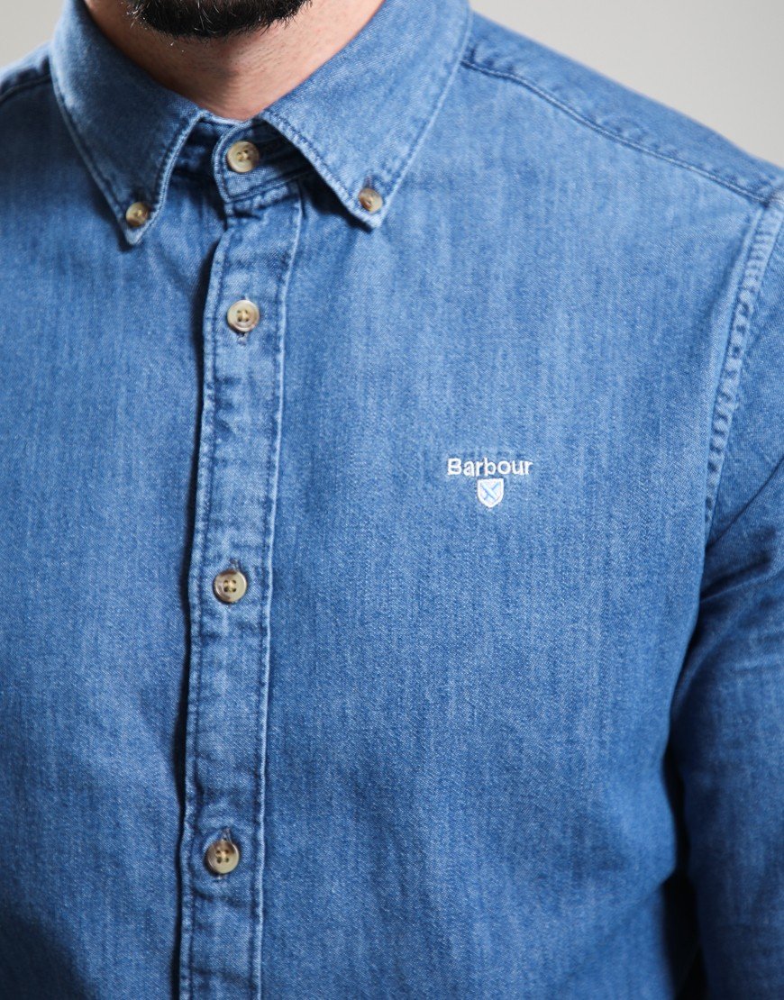 Barbour Denim Crest Tailored Shirt Chambray