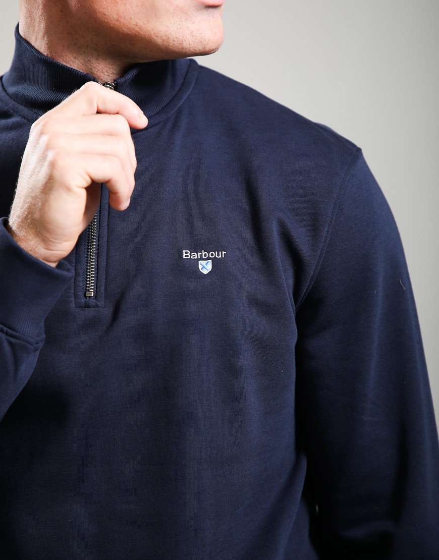 Barbour Desmond Half Zip Sweat Navy