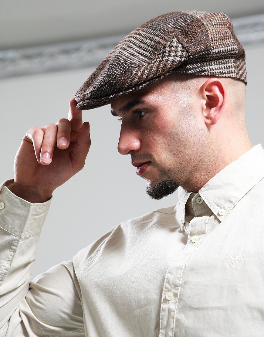 Barbour Deveron Flat Cap Rustic