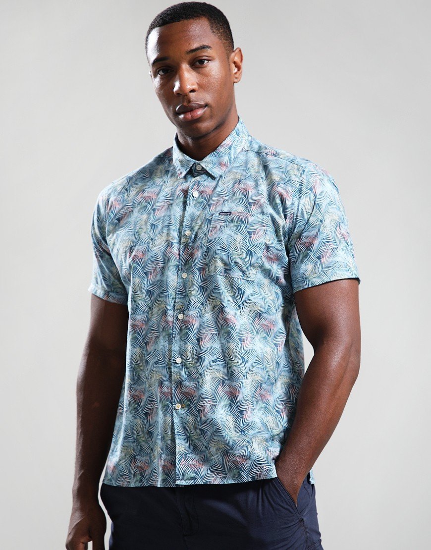 Barbour Devon Printed Shirt Dusk Blue