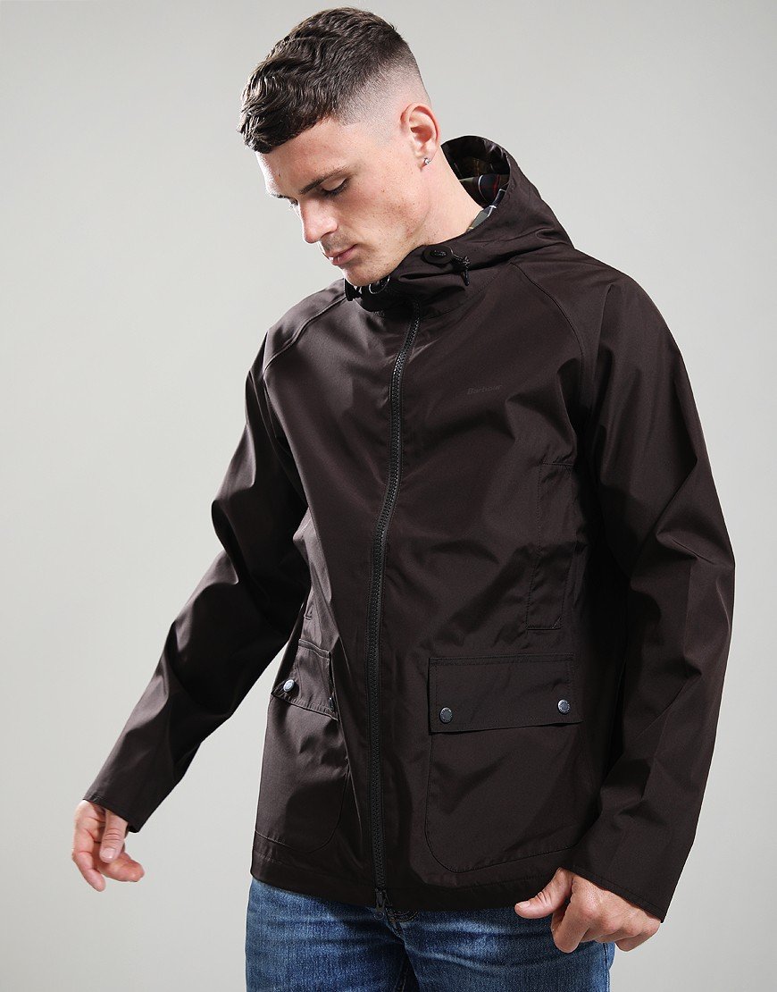 Barbour Domus Waterproof Jacket Black Oak
