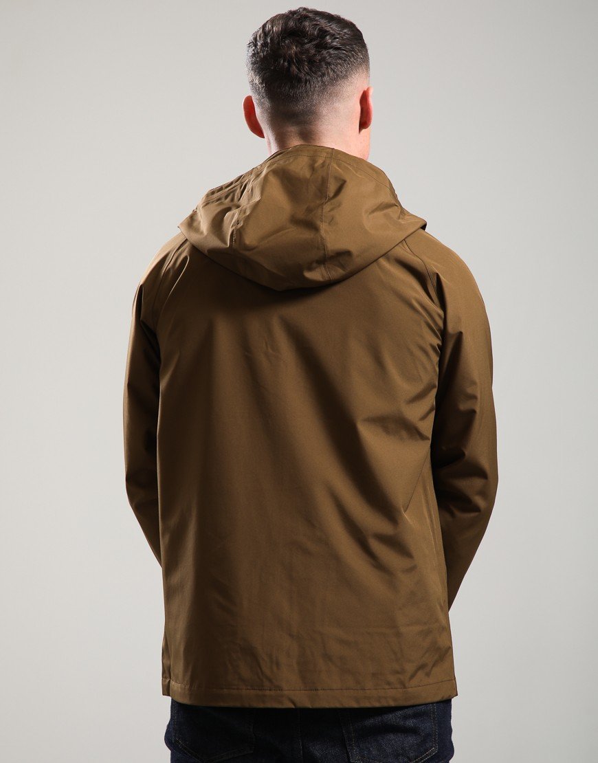 Barbour Hooded Domus Waterproof Jacket Dark Sand