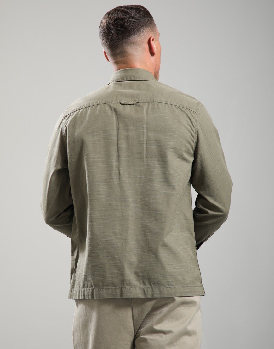 Barbour Draftmen Overshirt Grey Olive