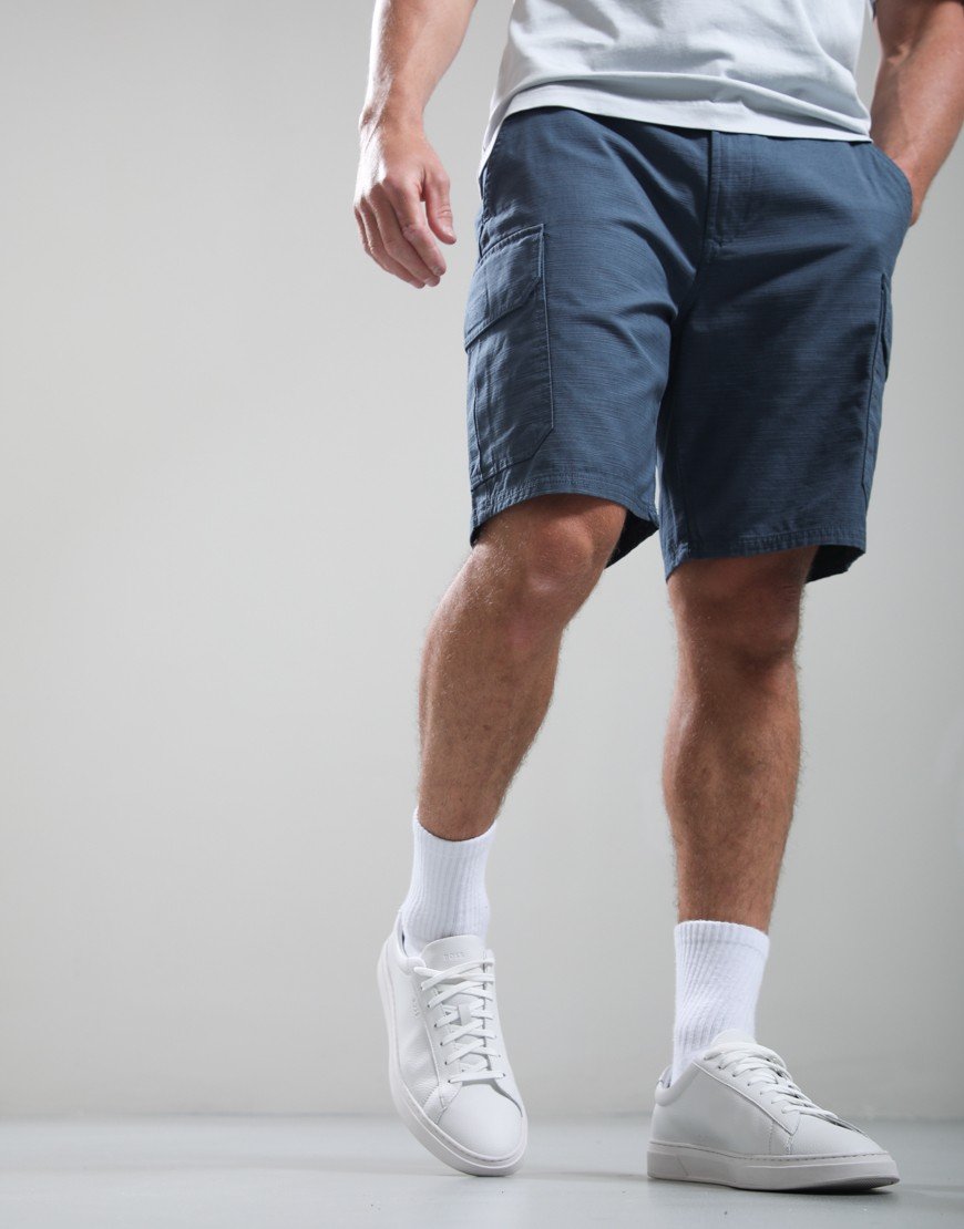 Barbour Draftmen Relaxed Cargo Shorts Dusk Blue