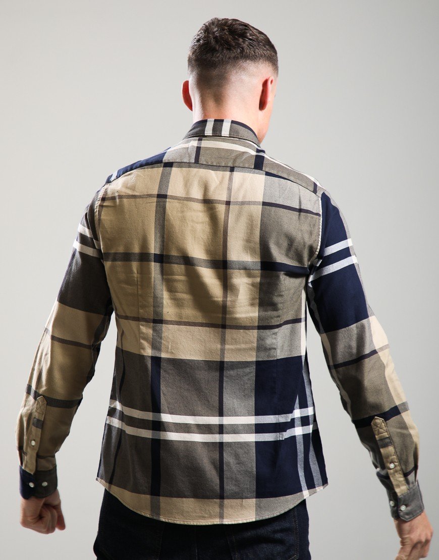Barbour Tartan Dunoon Tailored  Shirt Birchwood Dress Tartan     