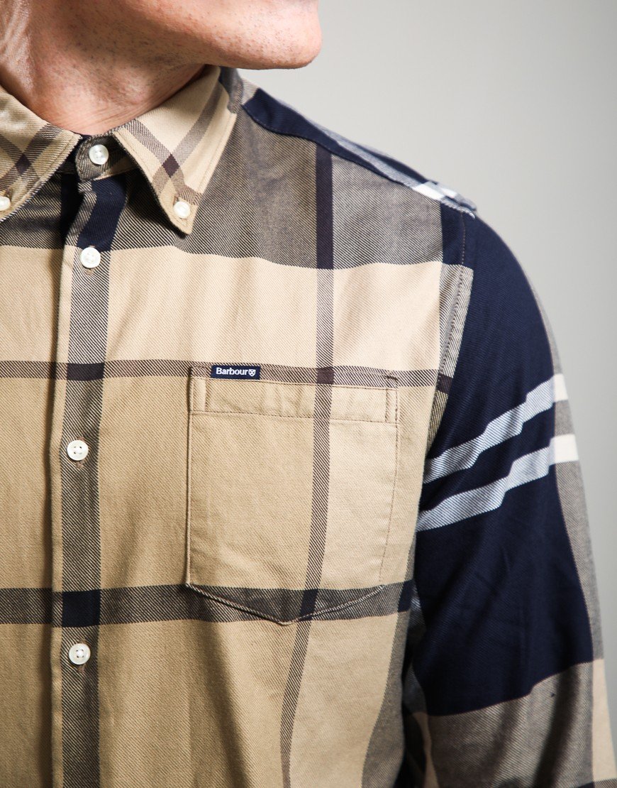 Barbour Tartan Dunoon Tailored  Shirt Birchwood Dress Tartan     