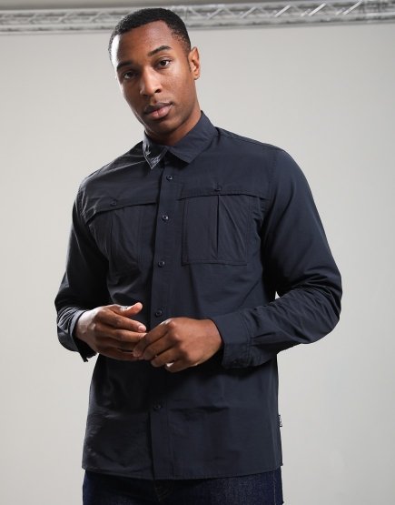 Barbour Eastgill Relaxed Poplin Shirt Dark Navy