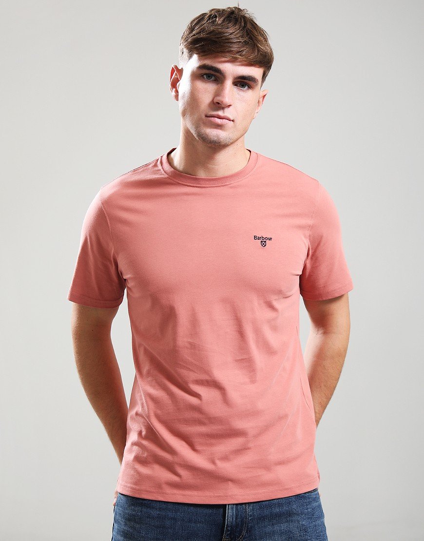 Barbour Essential Sports T-Shirt Earth Pink
