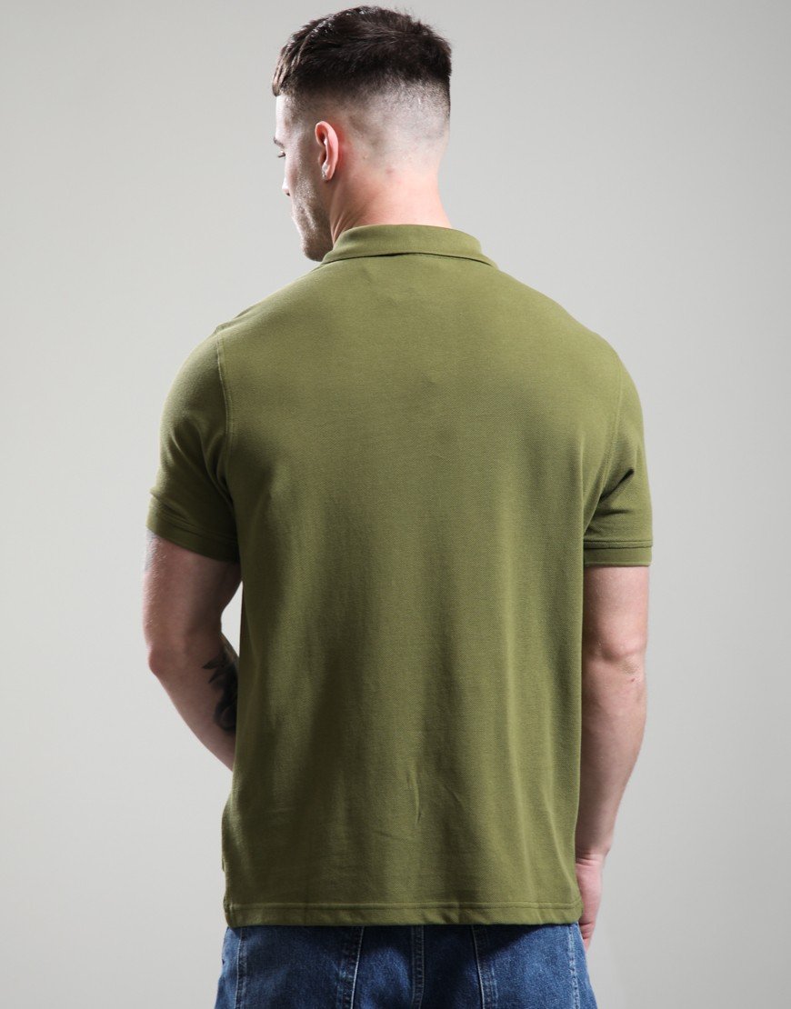 Barbour Essential Polo Shirt Cable Olive