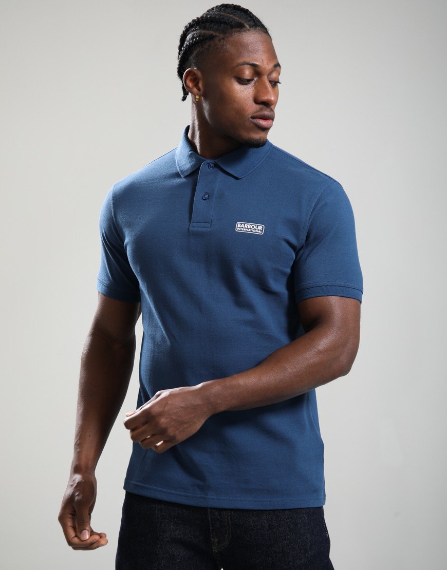 Barbour International Essential Polo Shirt Insignia Blue