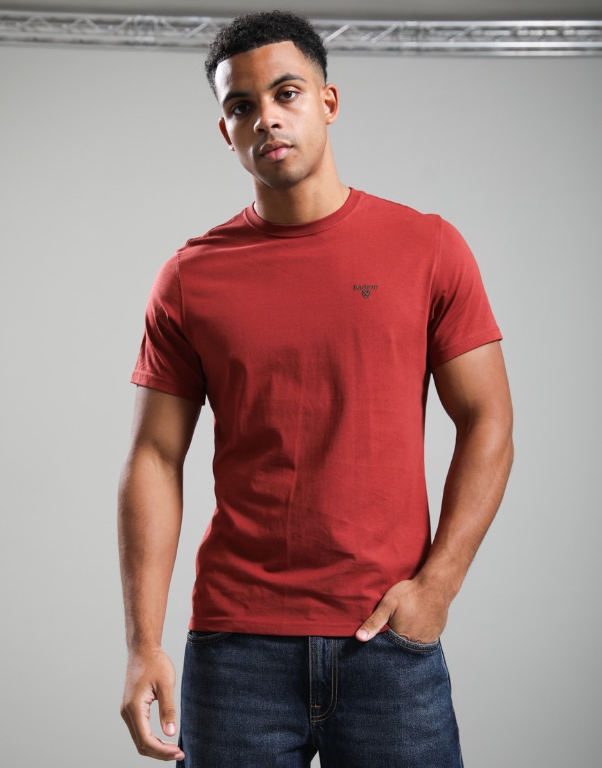 Barbour Essential Sports T-Shirt Russet